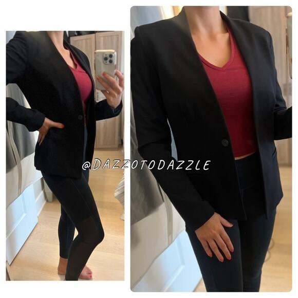 DALIA Black One Button Career Blazer Jacket​​​​​​​​​​​​​ - Picture 1 of 11
